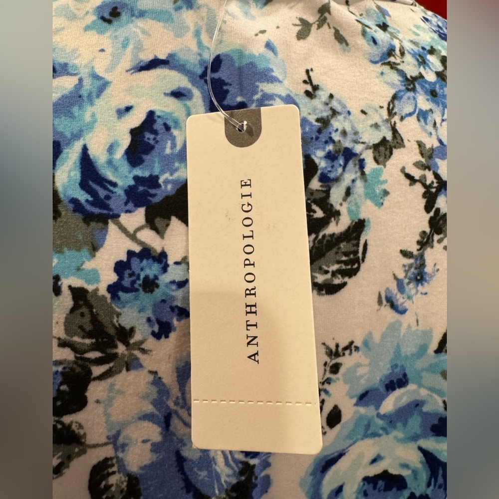 Floral Anthropologie Crewneck Crop Top (Women’s L) - Picture 4 of 5